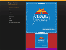 Tablet Screenshot of cirquepassion.com